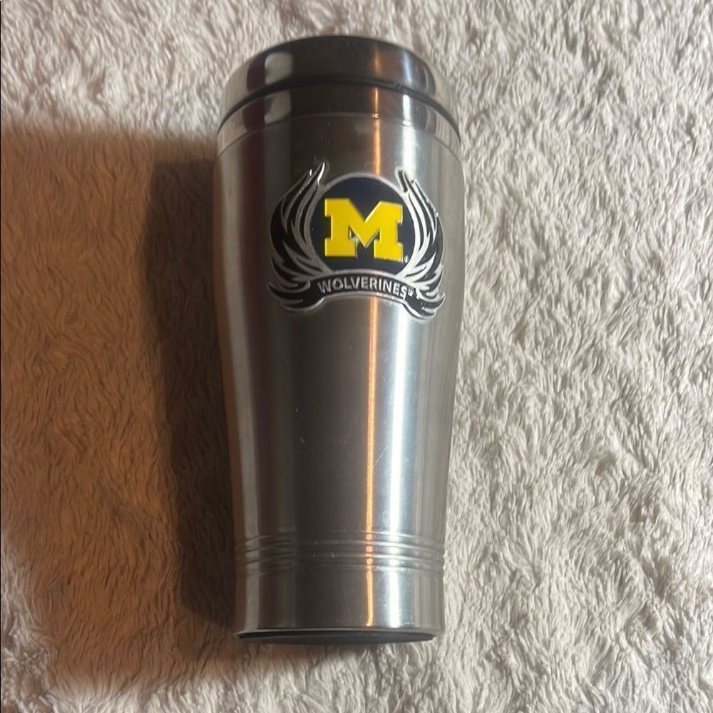 Wolverines Stainless Steel Travel Mug